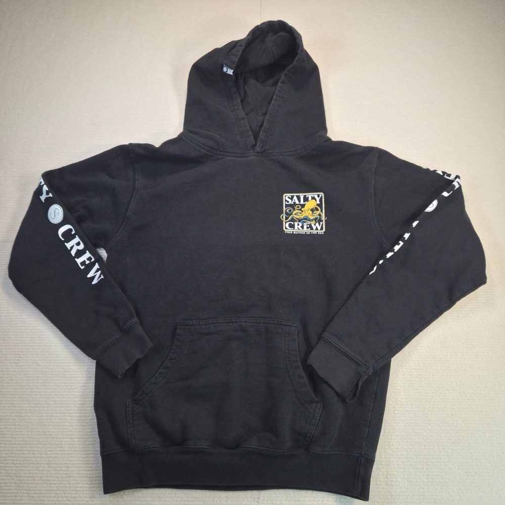 Salty Crew Hoodie Size Large Black